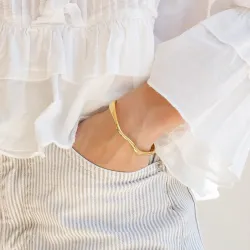 Wasserfest Armband aus vergoldetem Stahl - OCEANA