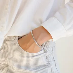 Wasserfest Armreif aus Stahl - OCEANA