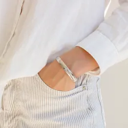 Wasserfest Armreif aus Stahl - OCEANA