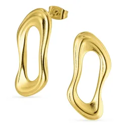 Wasserfester Ohrringe in vergoldetem Edelstahl - OCEANA