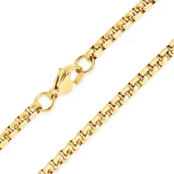 Wasserfest Halskette aus vergoldetem Edelstahl 55 cm x 3 mm  - OCEANA