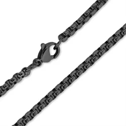 Wasserfest Halskette aus Schwarzer Stahl 60 cm x 3 mm  - OCEANA
