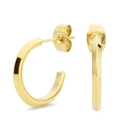 17 mm Wasserfester Halbkreolen in vergoldetem Stahl - OCEANA