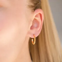 17 mm Wasserfester Halbkreolen in vergoldetem Stahl - OCEANA