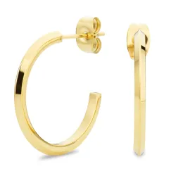 23 mm Wasserfester Halbkreolen in vergoldetem Stahl - OCEANA