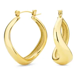 Wasserfester Kreole in vergoldetem Edelstahl - OCEANA