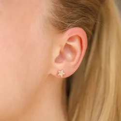 Wasserfester Stern helix piercing in vergoldetem Stahl - OCEANA