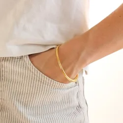 Wasserfest Armreif aus vergoldetem Stahl - OCEANA