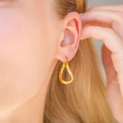 Wasserfester Kreole in vergoldetem Stahl - OCEANA