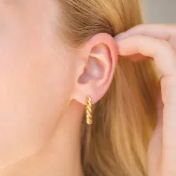 21 mm Wasserfester Halbkreolen in vergoldetem Stahl - OCEANA