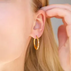 Wasserfester Kreole in vergoldetem Stahl - OCEANA