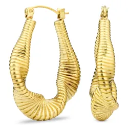 Wasserfester Kreole in vergoldetem Stahl - OCEANA