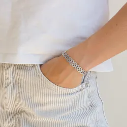 Wasserfest Armband aus Stahl - OCEANA