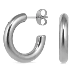 4 x 21 mm Wasserfester Halbkreolen in Stahl - OCEANA