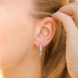 4 x 21 mm Wasserfester Halbkreolen in Stahl - OCEANA