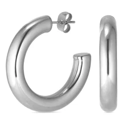 6 x 32 mm Wasserfester Halbkreolen in Stahl - OCEANA