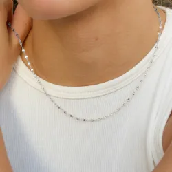 Wasserfest Halskette aus Stahl 42 cm x 2 mm  - OCEANA