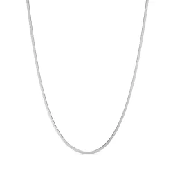 Wasserfest Halskette aus Stahl 39 + 8 cm x 2 mm  - OCEANA