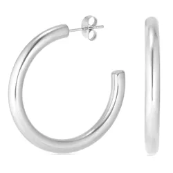 4 x 36 mm Wasserfester Halbkreolen in Stahl - OCEANA