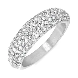 Wasserfest Zirkon Ring aus Stahl - OCEANA