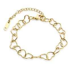 Wasserfest Armband aus vergoldetem Edelstahl  x 7,6 mm  - OCEANA