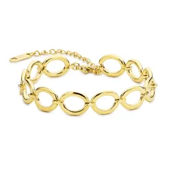 Wasserfest Armband aus vergoldetem Edelstahl 16 + 5 cm x 9,5 mm  - OCEANA