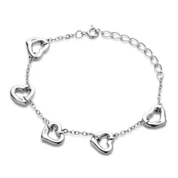 Wasserfest Herz Armband aus Stahl 16 + 4 cm x 11,0 mm  - OCEANA