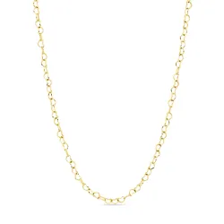 Wasserfest Herz Halskette aus vergoldetem Stahl - OCEANA