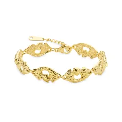 Wasserfest Armband aus vergoldetem Stahl - OCEANA