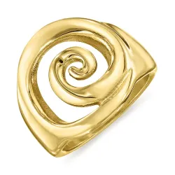 Wasserfest Ring aus vergoldetem Edelstahl - OCEANA