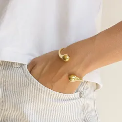 Wasserfest Armreif aus vergoldetem Edelstahl 59 mm x 13,0 mm  - OCEANA