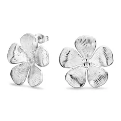 Wasserfester Blumen Ohrringe in Stahl - OCEANA