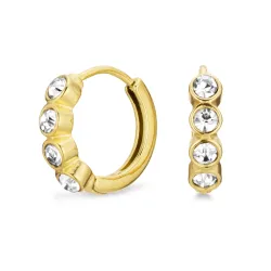 Wasserfester Kreole in vergoldetem Stahl - OCEANA