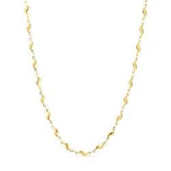 Wasserfest Halskette aus vergoldetem Stahl - OCEANA