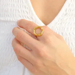 Wasserfester Ohrringe in vergoldetem Stahl - OCEANA