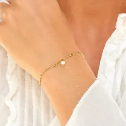 Wasserfest Perle Armband aus vergoldetem Stahl - OCEANA