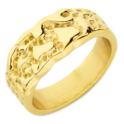 Wasserfest Ring aus vergoldetem Edelstahl - OCEANA