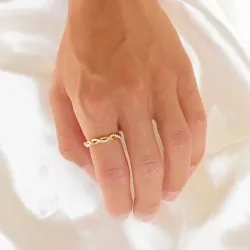 Wasserfest Perle Ring aus vergoldetem Edelstahl - OCEANA