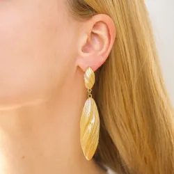 Wasserfester Ohrringe in vergoldetem Edelstahl - OCEANA