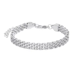 Wasserfest Armband aus Stahl 16 cm  + 5 cm x 6 mm  - OCEANA