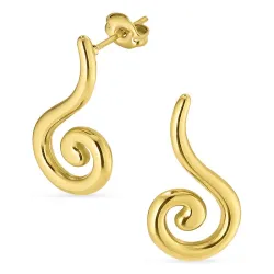 Wasserfester Ohrringe in vergoldetem Stahl - OCEANA