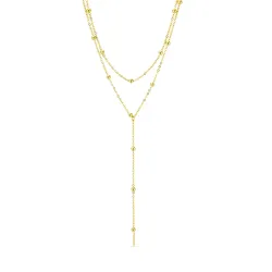 Wasserfest Halskette aus vergoldetem Stahl - OCEANA