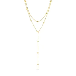 Wasserfest Halskette aus vergoldetem Stahl - OCEANA