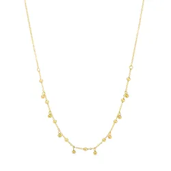 Wasserfest Kugel Halskette aus vergoldetem Stahl - OCEANA