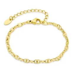 Wasserfest Armband aus vergoldetem Stahl - OCEANA