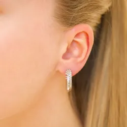 Wasserfester Zirkon Halbkreolen in Stahl - OCEANA