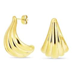 Wasserfester Ohrringe in vergoldetem Edelstahl - OCEANA