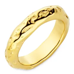 Wasserfest Ring aus vergoldetem Edelstahl - OCEANA