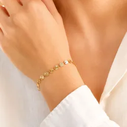 Wasserfest Armband aus vergoldetem Stahl - OCEANA