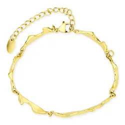 Wasserfest Armband aus vergoldetem Stahl - OCEANA